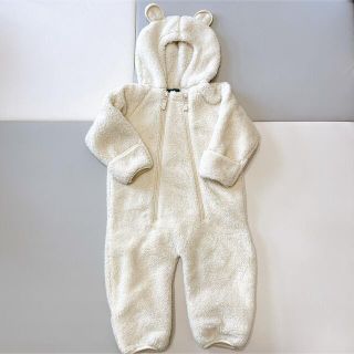 エルエルビーン(L.L.Bean)の【美品】L.L.Bean フリースカバーオール　ジャンプスーツ　12-18M(カバーオール)