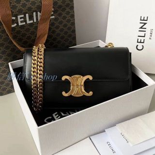 セリーヌ チェーンバッグ ショルダーバッグ(レディース)(ゴールド ...