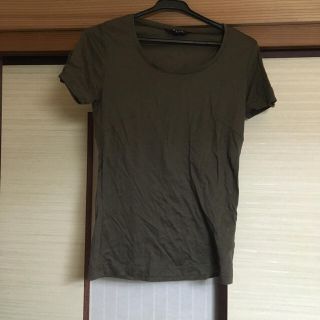 エムプルミエ(M-premier)の新品未使用 M-premier カーキTシャツ(Tシャツ(半袖/袖なし))