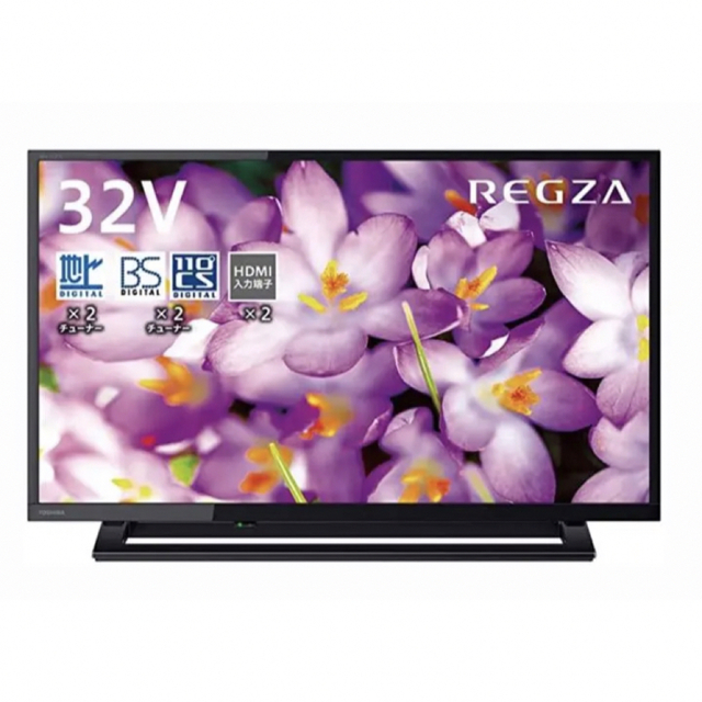 東芝(トウシバ)の東芝32V型液晶テレビ　REGZA 32S22 中古 2019年製 スマホ/家電/カメラのテレビ/映像機器(テレビ)の商品写真