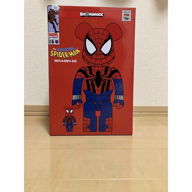 【新品、未使用】ベアブリックSPIDER-MAN 100％＆400％