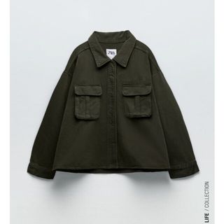 ザラ(ZARA)のzara カラーデニムシャツジャケット(Gジャン/デニムジャケット)