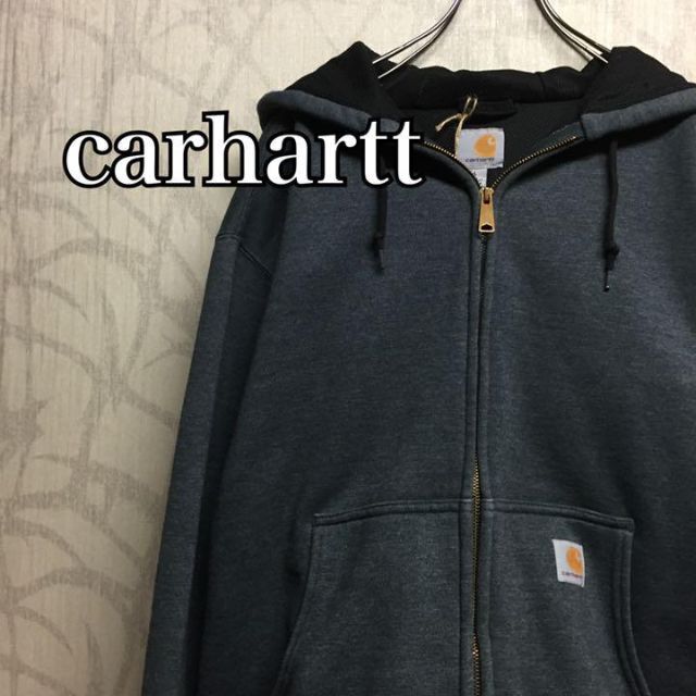 激レア】カーハート パーカー 刺繍ロゴワッペン ゆるだぼ メキシコ製