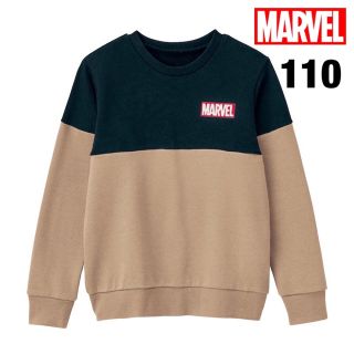 マーベル(MARVEL)の【新品、タグ付き】MARVEL（マーベル）切り替え裏毛スウェット トレーナー(Tシャツ/カットソー)