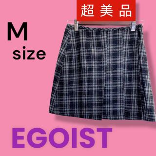 エゴイスト(EGOIST)の【美品】EGOIST／エゴイスト　サイドプリーツチェックミニスカート(ミニスカート)