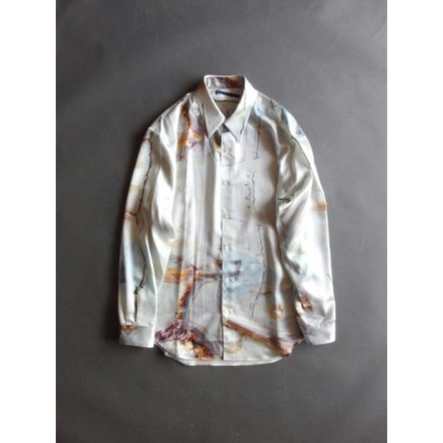 COMOLI(コモリ)のsemoh 22aw グラフィックシャツ ホワイト メンズのトップス(シャツ)の商品写真