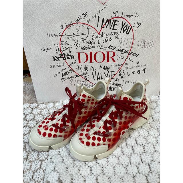 Christian Dior(クリスチャンディオール)のdior スニーカー　ディオールアムール　限定シューズ　23cm 美品 レディースの靴/シューズ(スニーカー)の商品写真