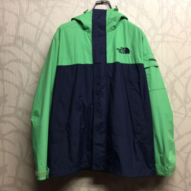 激レア】ザ ノースフェイス マウンテンパーカー ネイビー グリーン