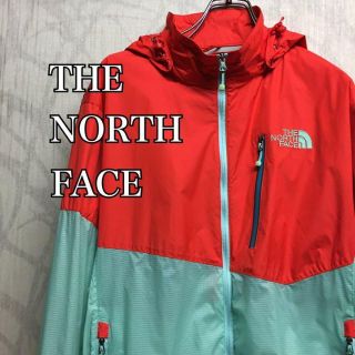 ザノースフェイス(THE NORTH FACE)の【激レア】ザ　ノースフェイス　マウンテンパーカー　オレンジ　ライトブルー　水色(マウンテンパーカー)