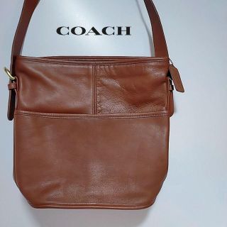 コーチ(COACH)の美品　オルードコーチ　コーチ　ショルダーバッグ　ブラウン　本革(ショルダーバッグ)