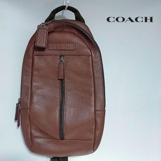 コーチ(COACH)のコーチ　ボディーバッグ　ボディバッグ　本革　ブラウン(ボディーバッグ)