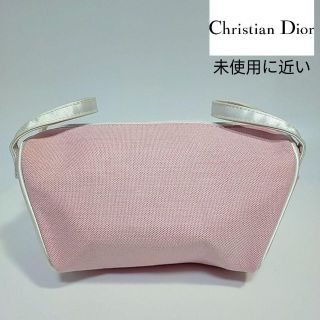 クリスチャンディオール(Christian Dior)の未使用に近い　クリスチャンディオール　ポーチ　ナイロン　ピンク(クラッチバッグ)