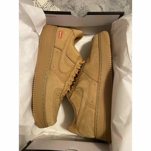 メンズSupreme Nike Air Force 1 Low Flax Wheat