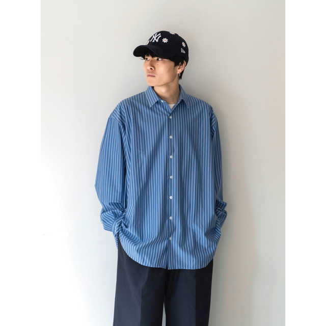 1LDK SELECT(ワンエルディーケーセレクト)の【RYO TAKASHIMA着用】KANEMASA +81別注 ストライプシャツ メンズのトップス(シャツ)の商品写真