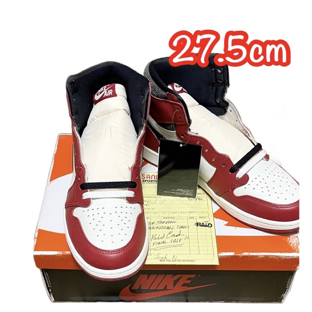 AIR JORDAN 1 RETRO HIGH OG CHICAGOジョーダン紐シューレース