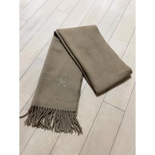 クリスチャンディオール(Christian Dior)のQ064 美品 クリスチャンディオール マフラー ブラウン系 ロゴ刺繍(マフラー)