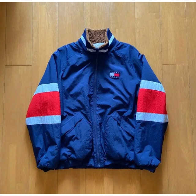 TOMMY HILFIGER(トミーヒルフィガー)のTOMMYJEANS ボアジャケット リバーシブル ナイロンジャケット メンズのジャケット/アウター(ブルゾン)の商品写真