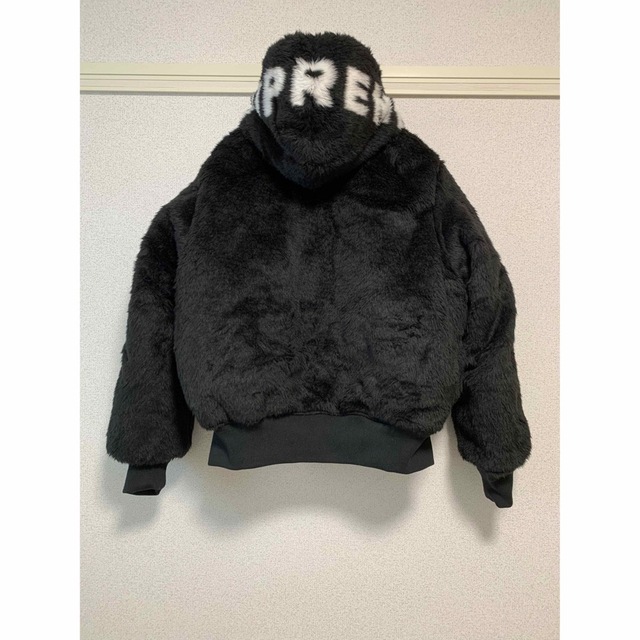 SUPREME シュプリーム 22AW Faux Fur Reversible MA-1 フードボア ジャケット ブラック サイズL 正規品 / 31493