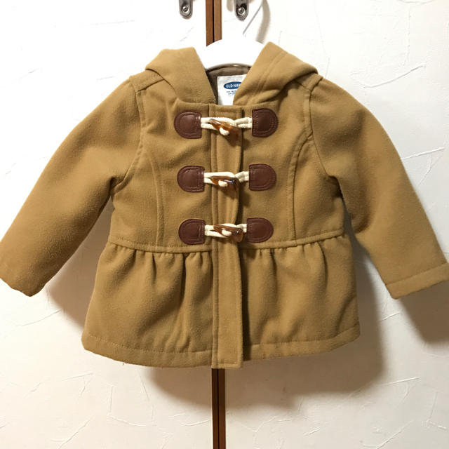 Old Navy(オールドネイビー)のOLDNAVY ペプラム ダッフルコート 12-18M キッズ/ベビー/マタニティのベビー服(~85cm)(ジャケット/コート)の商品写真