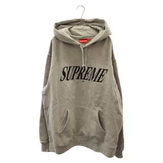 シュプリーム(Supreme)のSUPREME シュプリーム 20SS Crossover Hooded Sweatshirt Heather フロントロゴ刺繍プルオーバーパーカー グレー(パーカー)