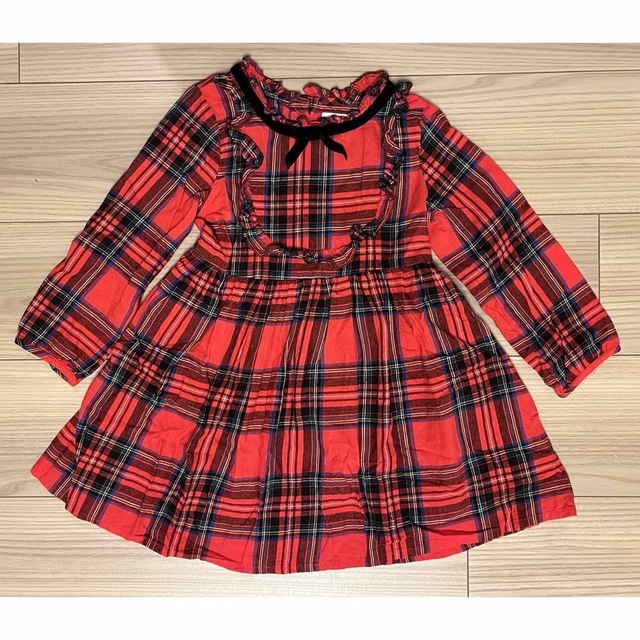 NEXT(ネクスト)のnext チェック柄ワンピース　2-3yrs(98cm) キッズ/ベビー/マタニティのキッズ服女の子用(90cm~)(ワンピース)の商品写真