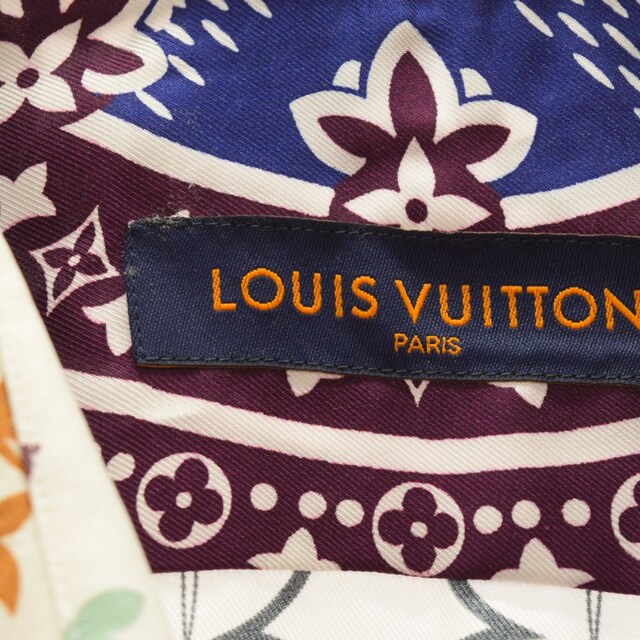 LOUIS VUITTON - LOUIS VUITTON ルイヴィトン 22AW 1AAGRH フローラルモチーフ シルク ロングスリーブ長袖シャツ RM222 IQ1 HNP63W マルチ