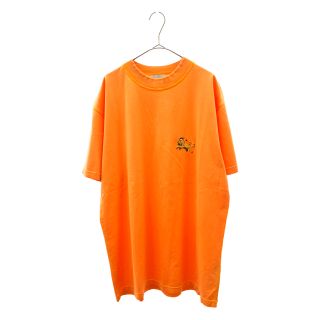 ディオール(Dior)のDIOR ディオール ×Peter Doig 21AW ディオール×ピーター・ドイグ コットンジャージオーバーサイズ半袖Tシャツ ロゴ・ライオン刺繍(Tシャツ/カットソー(半袖/袖なし))