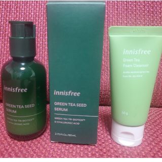 イニスフリー(Innisfree)の【新品】グリーンティーシードセラム&フォームクレンザー(ブースター/導入液)