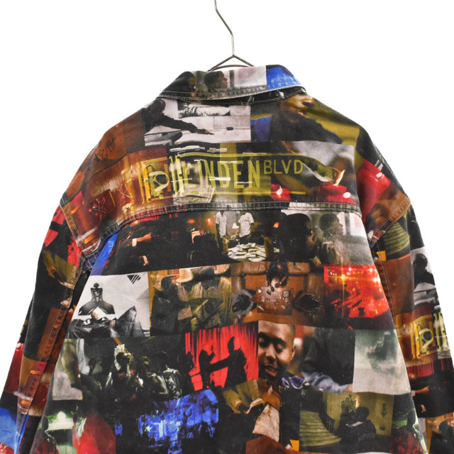 Supreme(シュプリーム)のSUPREME シュプリーム 21AW Nas and DMX Collage Denim ナズ ムービーフォト 総柄 チョアコート マルチ メンズのジャケット/アウター(フライトジャケット)の商品写真