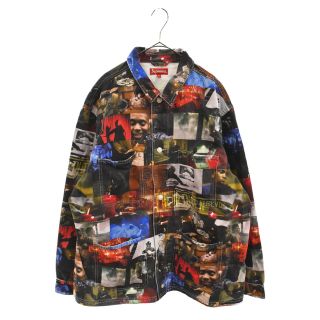 シュプリーム(Supreme)のSUPREME シュプリーム 21AW Nas and DMX Collage Denim ナズ ムービーフォト 総柄 チョアコート マルチ(フライトジャケット)