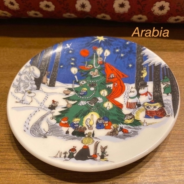 中古品専用BOXありARABIA アラビア ムーミン クリスマスプレート ウォールプレート