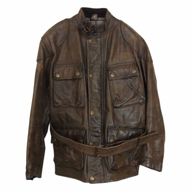 配送員設置 BELSTAFF - BELSTAFF ベルスタッフ L【中古】 ブラウン系