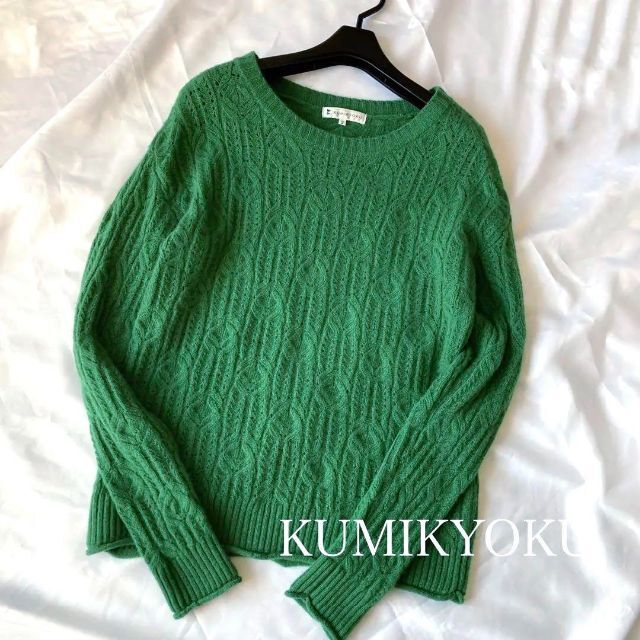 kumikyoku（組曲）(クミキョク)のkumikyoku／カシミヤ混／クルーネックニット レディースのトップス(ニット/セーター)の商品写真