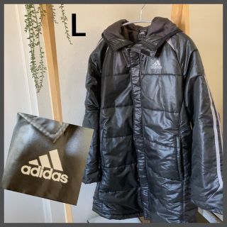 アディダス(adidas)のアディダス  ジュニア　ダウン　L 160 ブラック(ジャケット/上着)