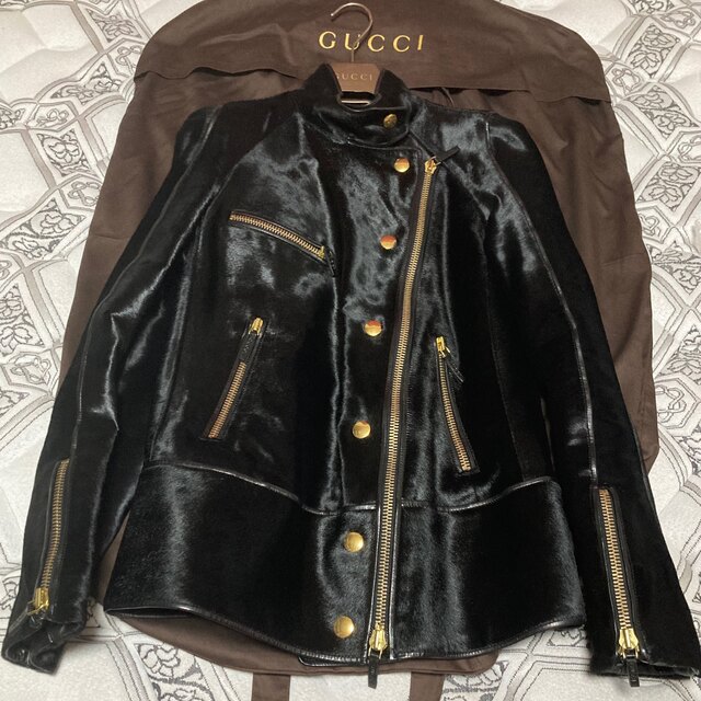 GUCCI - ⭐️極美品⭐️グッチジャケット⭐️コート⭐️ハラコ⭐️ライダースジャケット⭐️