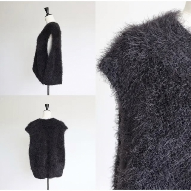 gypsohila ジプソフィア Feather Knit Vest | yoshi-sushi.ca