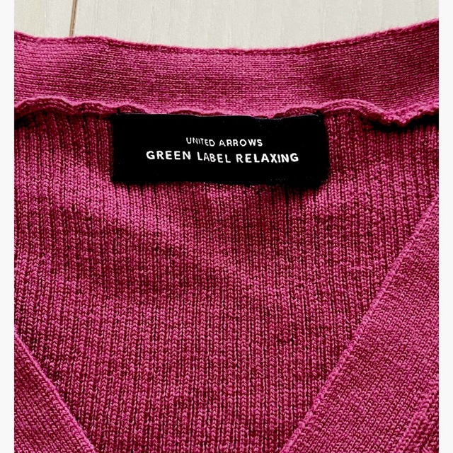 UNITED ARROWS green label relaxing(ユナイテッドアローズグリーンレーベルリラクシング)のグリーンレーベルリラクシング　リブVネックセーター レディースのトップス(ニット/セーター)の商品写真