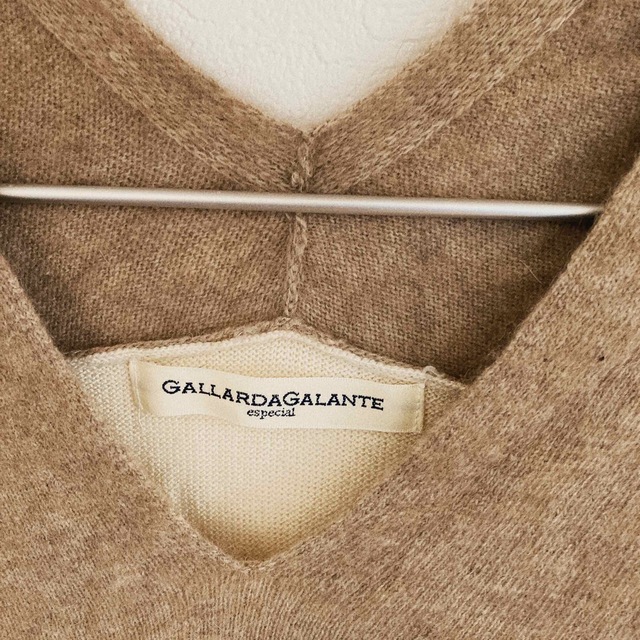 ガリャルダガランテ バイカラー 羊毛 アンゴラ ニット 軽い フリーサイズ