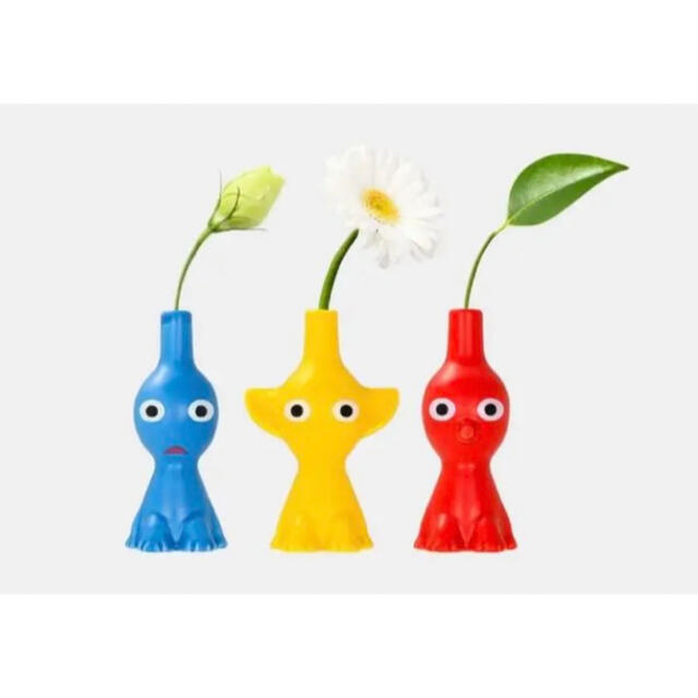 購入し ピクミン【新品未使用】3点セット 一輪挿し 花瓶 置き物 購入し ピクミン【新品未使用】3点セット 一輪挿し 花瓶 置き物