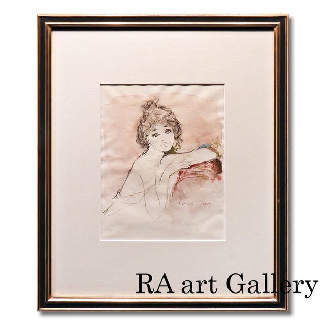 売れ筋介護用品も! ベルナール・シャロワ 真作保証 原画 絵画 水彩
