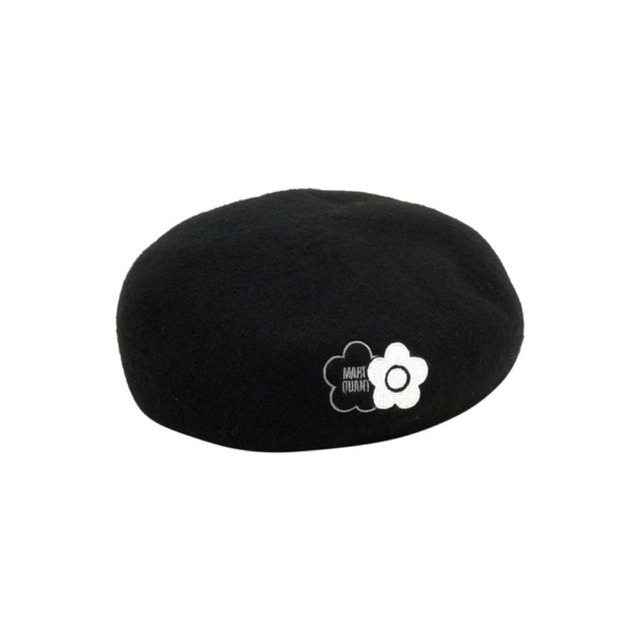 MARY QUANT(マリークワント)のマリークヮント　ベレー帽　デイジーエンブロイダリー ベレー　Mary Quant レディースの帽子(ハンチング/ベレー帽)の商品写真