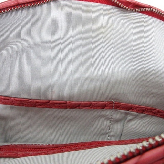 muta(ムータ)のムータ ハンドバッグ ショルダーバッグ 2WAY クロコ型押し レザー レッド レディースのバッグ(ハンドバッグ)の商品写真