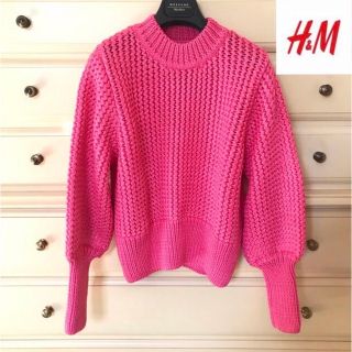 エイチアンドエム(H&M)のネオピンク　✴︎    セーター (ニット/セーター)