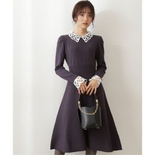 プロポーションボディドレッシング(PROPORTION BODY DRESSING)の新品⭐︎クラシカルレースニットワンピース(ロングワンピース/マキシワンピース)