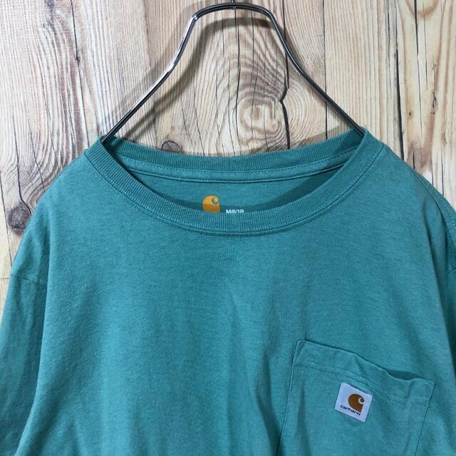 carhartt(カーハート)の『ポケT』90s 古着 カーハート Tシャツ グリーン メンズのトップス(Tシャツ/カットソー(半袖/袖なし))の商品写真