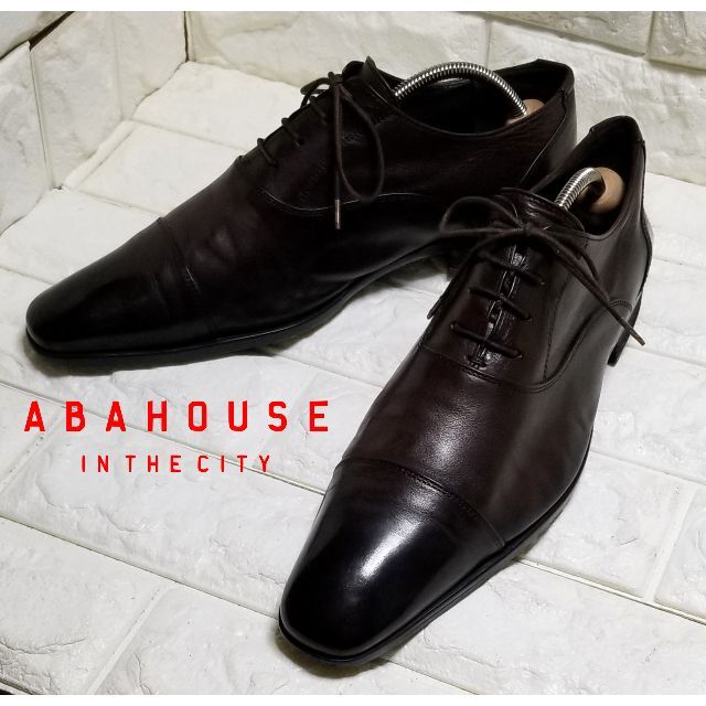 ABAHOUSE(アバハウス)のABAHOUSE ストレートチップ　25.0cm　ダークブラウン メンズの靴/シューズ(ドレス/ビジネス)の商品写真