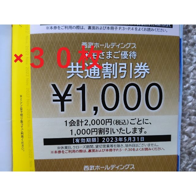 正規取扱店で 【30枚】西武鉄道 株主優待 共通割引券３０枚 | skien ...