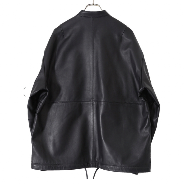 stein OVERSIZED LEATHER ZIP JACKET