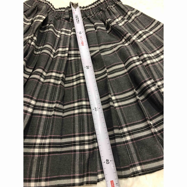 グレー系 プリーツスカート160 キッズ/ベビー/マタニティのキッズ服女の子用(90cm~)(スカート)の商品写真