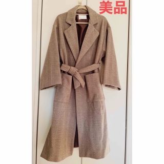 マックスマーラ(Max Mara)の【超美品】ZARA ザラ風 チェック オーバーコート(ロングコート)